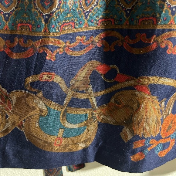 Vintage Land’s End Navy Patterned Dress - Picture 5 of 6